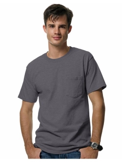 Men's Crew Neck Short-Sleeve Beefy with Pocket T-Shirt