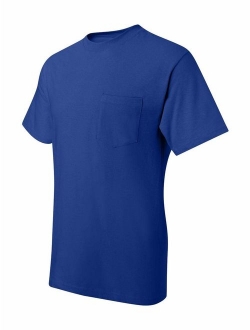 Men's Crew Neck Short-Sleeve Beefy with Pocket T-Shirt