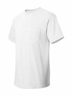 Tagless Cotton Short Sleeve Crew Neck Pocket. 5590