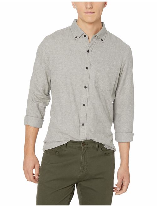 Amazon Brand - Goodthreads Men's Slim-Fit Long-Sleeve Brushed Heather Shirt