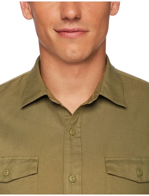 Amazon Brand - Goodthreads Men's Slim-Fit Long-Sleeve Ripstop Dobby Shirt