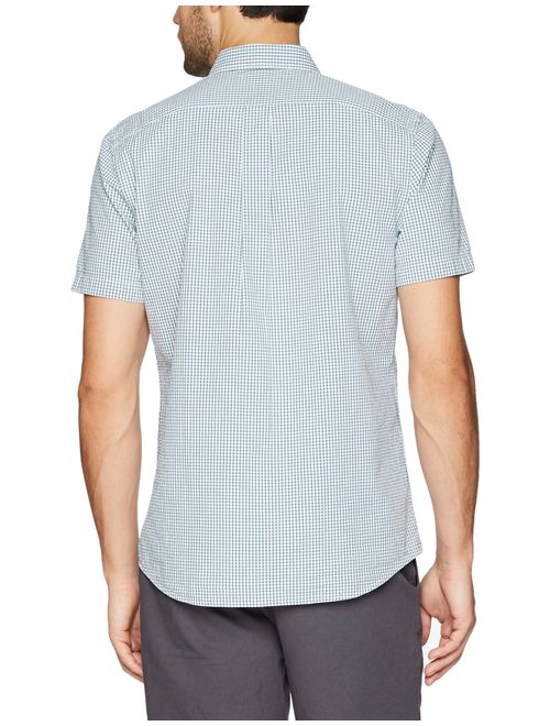 Amazon Brand - Goodthreads Men's Slim-Fit Short-Sleeve Seersucker Shirt
