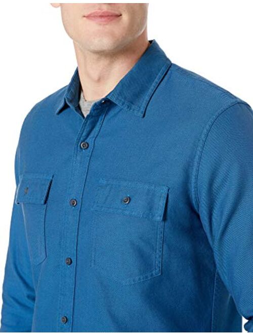 Amazon Brand - Goodthreads Men's Slim Fit Long-Sleeve Plaid Twill Shirt