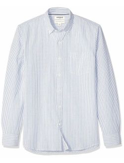 Amazon Brand - Goodthreads Men's Standard-Fit Long-Sleeve Plaid Oxford Shirt