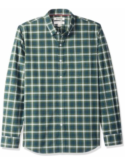 Amazon Brand - Goodthreads Men's Standard-Fit Long-Sleeve Plaid Oxford Shirt