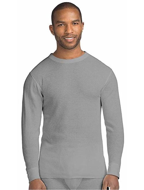 Hanes Men's X Temp Waffle Knit Crew Neck Thermal Top