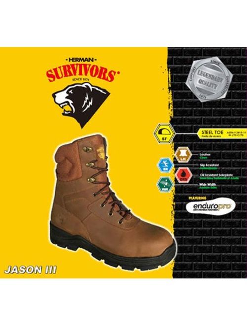 Herman Survivors Men's Jason III Steel Toe Boot
