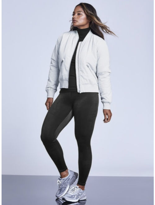 NEW Athleta Womens Chaturanga Soft Velvet Tights Pants Black M 8 XL16 $89 NWT