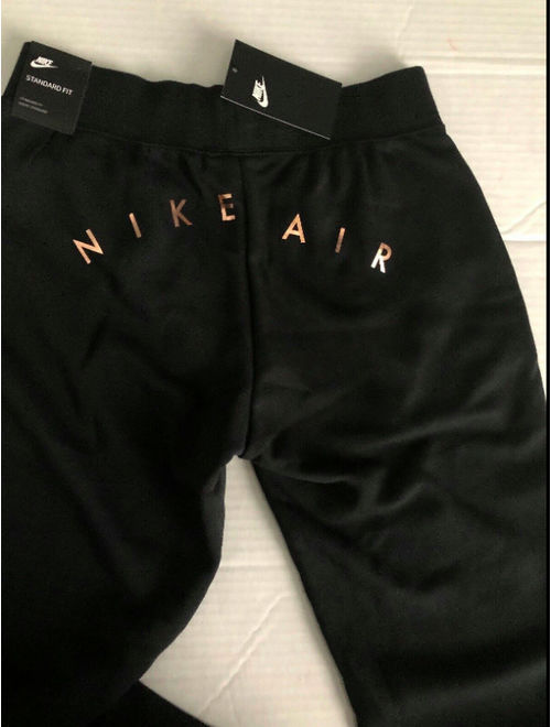 NWT Nike Sportswear Joggers Rose Gold Metallic Women's Pants Black STANDARD FIT