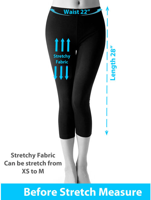 Women Seamless Basic Stretch Capri Sports Yoga Leggings