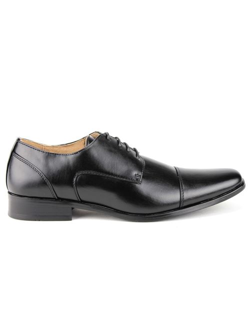 Majestic Men's 37686 Leather Lined Derby Cap Toe Oxfords Shoes