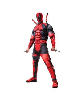 Men's Marvel Universe Classic Muscle Chest Deadpool Costume Extra Small