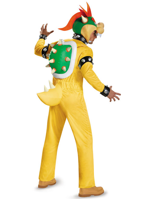 Super Mario: Deluxe Bowser Men's Adult Halloween Costume, XL