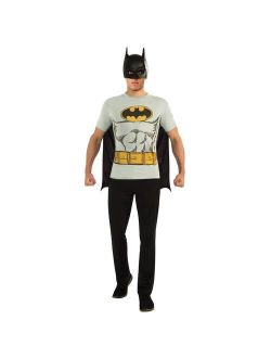 Batman T-Shirt Adult Costume Kit Top Movie Comic Superhero Theme Party Halloween