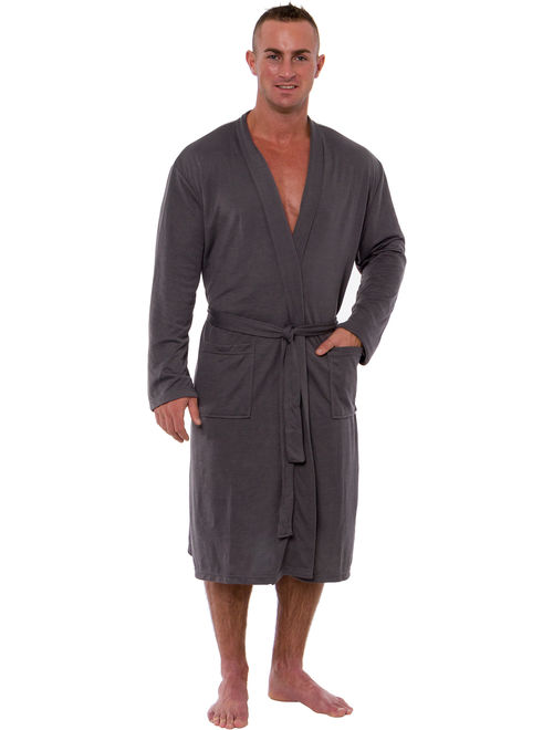 Ross Michaels Luxury Jersey Knit Sleep Robe w/Tie Waist Loungewear