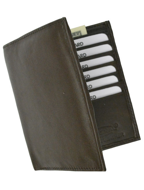 RFID Blocking Bifold Hipster Credit Card Wallet Leather RFID 2502 (C) Black