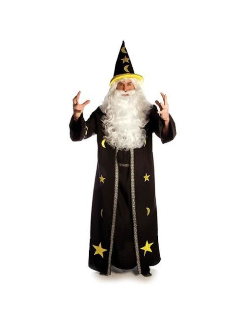 Dark Potion Brown Wizard Open Front Tunic Costume Robe Adult Standard