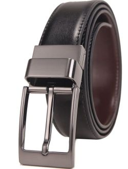 Beltox Fine Men's Dress Belt Leather Adjustable Reversible 1.25