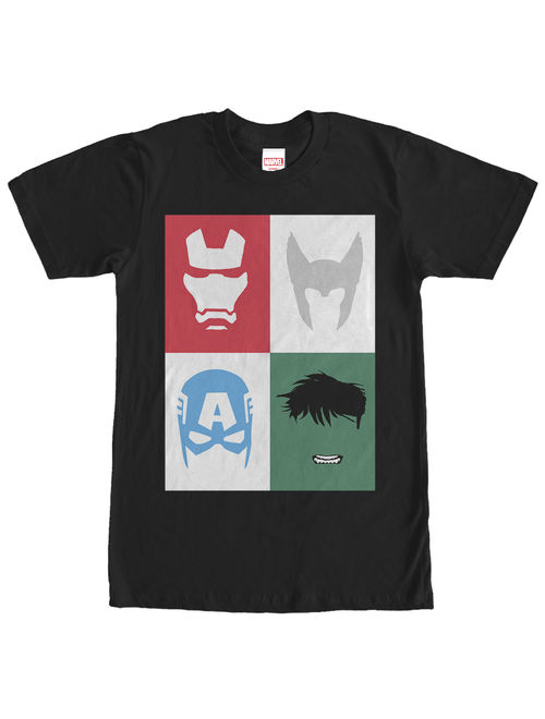 Marvel Men's Avenger Masks T-Shirt