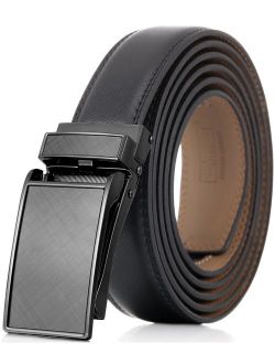 Men's Genuine Leather Ratchet Dress Belt with Linxx Buckle - Gift Box