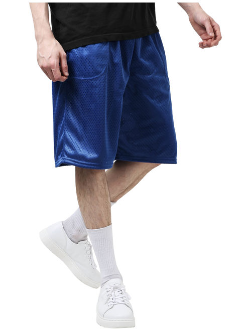 Men's Athletic Mesh Shorts With Pockets