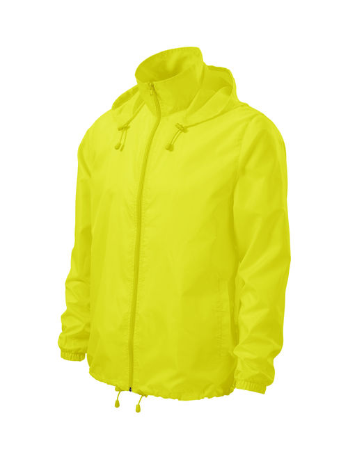 Adler Windbreaker Rain Jacket Hooded - IF FOR MEN: SIZING RUNS SMALL GET THE NEXT SIZE UP - Full Zip - Adjustable Draw Cord Two Front Pockets - Packable In Its Own Pocket