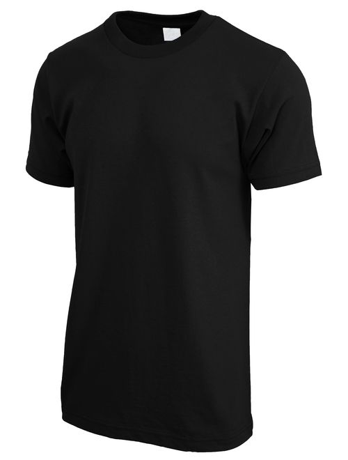 Mens Crew Neck T Shirt Solid Short Sleeve Tee S-5XL Big and Tall