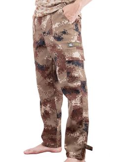 Men Digital Camo BDU Pant Desert Camo Cargo Pants With Pockets Outwear