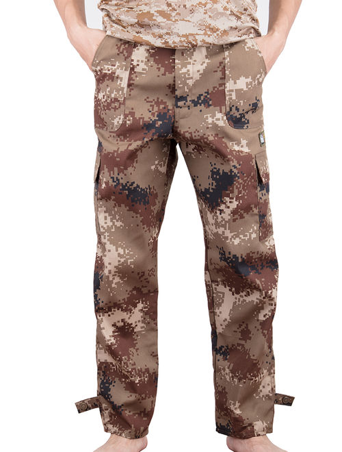 Men Digital Camo BDU Pant Desert Camo Cargo Pants With Pockets Outwear