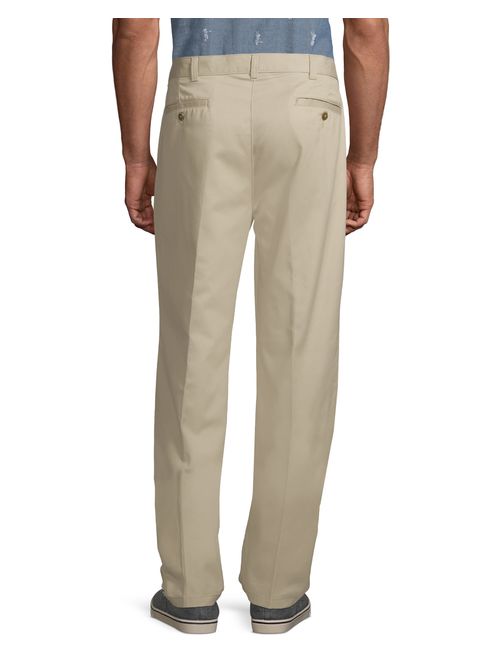 George Big Men's Pleated 100% Cotton Twill Pant with Scotchgard