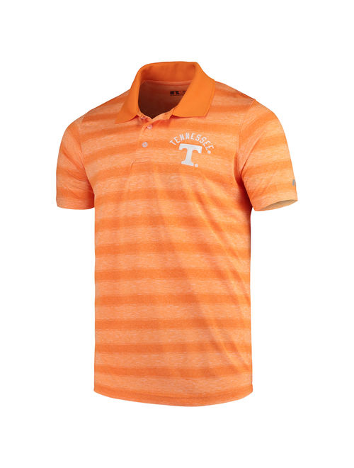 Men's Russell Tennessee Orange Tennessee Volunteers Classic Fit Striped Synthetic Polo