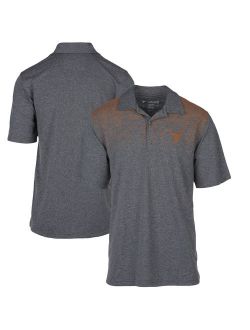 Men's Heathered Charcoal Texas Longhorns Enigma Polo