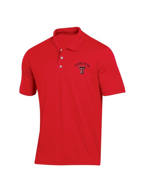 Men's Russell Red Texas Tech Red Raiders Classic Dot Mesh Polo