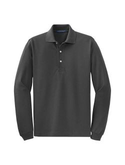 Port Authority Men's Breathable Long Sleeve Polo Shirt