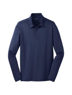 Port Authority Men's Silk Touch Performance Long Sleeve Polo Shirt