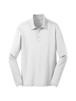 Port Authority Men's Silk Touch Performance Long Sleeve Polo Shirt