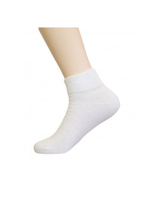 6 Pair Diabetic Ankle Circulatory Socks Health Support Mens Loose Fit Size 10-13