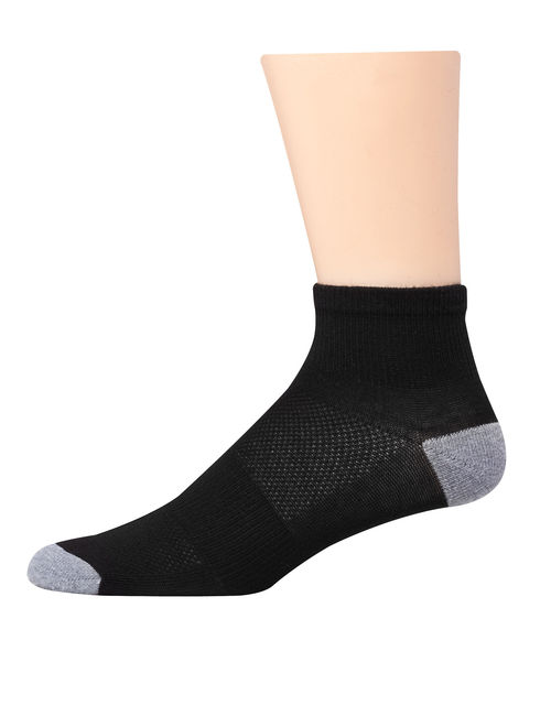 Hanes Men's X-Temp Active Cool Lightweight Ankle Socks, 12 pack
