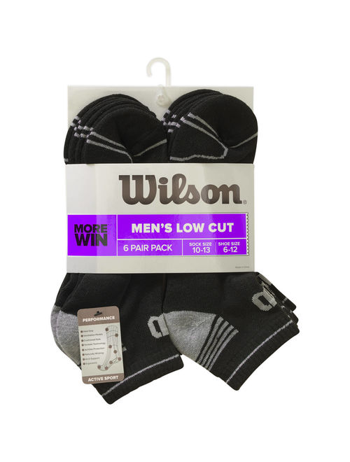 Buy Wilson Men's Performance Low Cut Socks 6Pack online Topofstyle