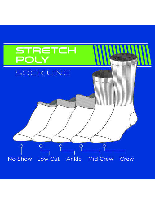Men's Performance Stretch moveFX Ankle Socks 6-pack