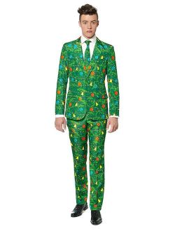 Suitmeister Men's Christmas Green Tree Christmas Suit
