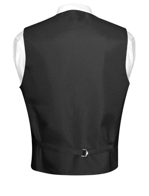 Men's Paisley Design Dress Vest & NeckTie BURGUNDY Color Neck Tie Set