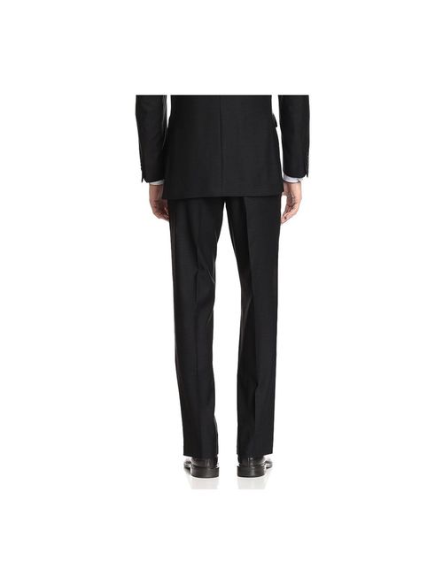 GN GIORGIO NAPOLI Presidential Men's Suit Two Button 2 Piece Modern Classic Fit Black