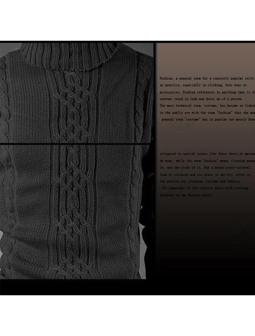 Men's Knitted Pullover Casual Sweater Men Pullovers Autumn Winter Long Sleeve TurtleNeck Knitwear Sweaters