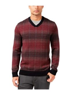 Mens V-neck Pullover Sweater