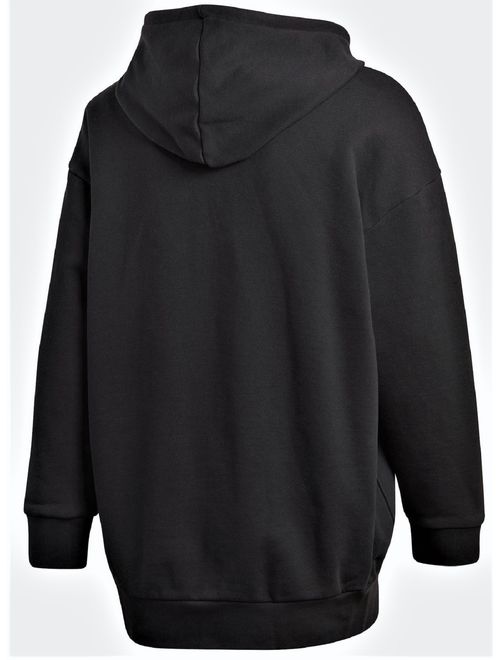 Adidas Originals New Mens Adidas Original Mens Trefoil Fleece Hoodie Hooded Sweatshirt Pullover Jumper Black