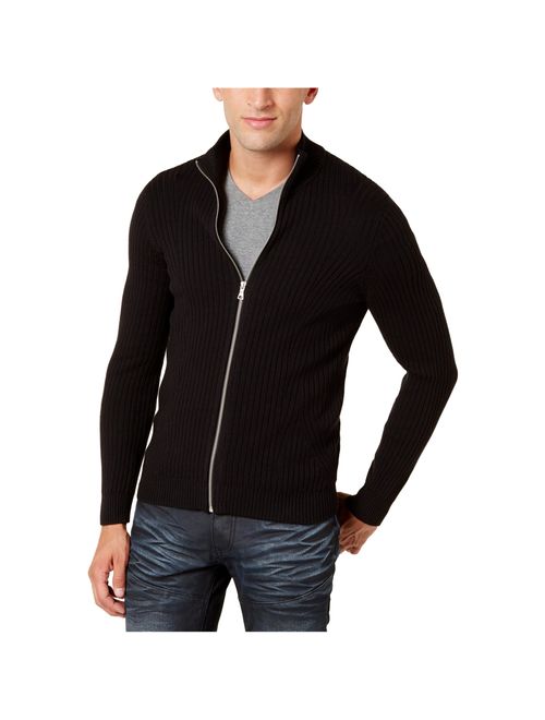 I-N-C Mens Textured Cardigan Sweater