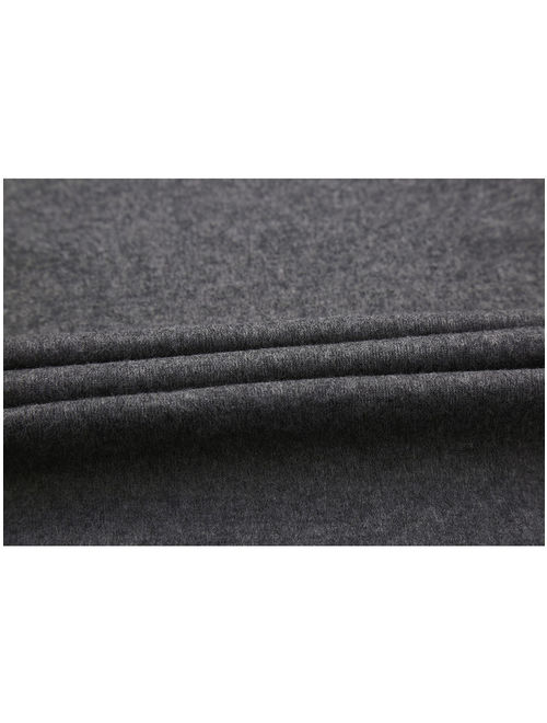 Azzuro Men's Jacket Deep V Neck Long Sleeve Cardigan Gray (Size L / 42)