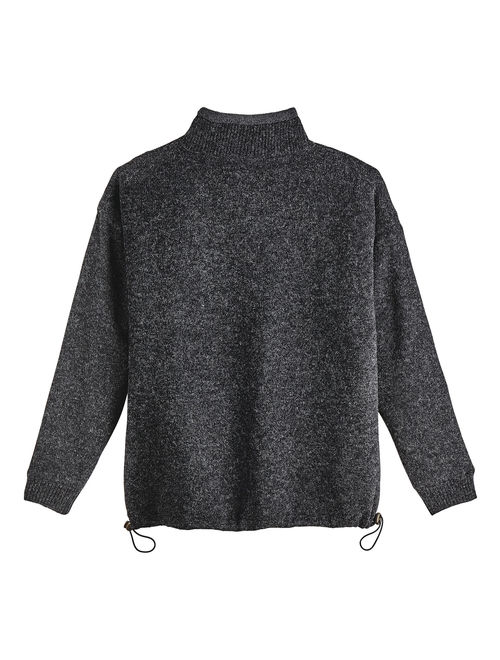 Aran Woolen Mills Men's Wool Knit Sweater Jacket - Lined Zip Front Cardigan