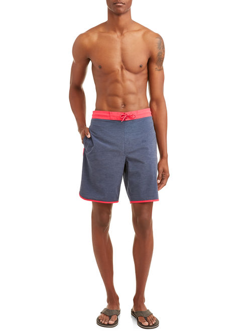 George Men's Solid 9-Inch E-board Swim Short, up to Size 3XL